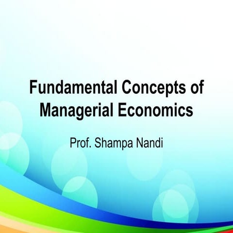 Fundamental concepts, principle of economics