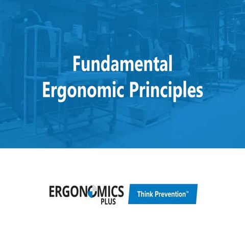 Fundamental Principles of Ergonomics