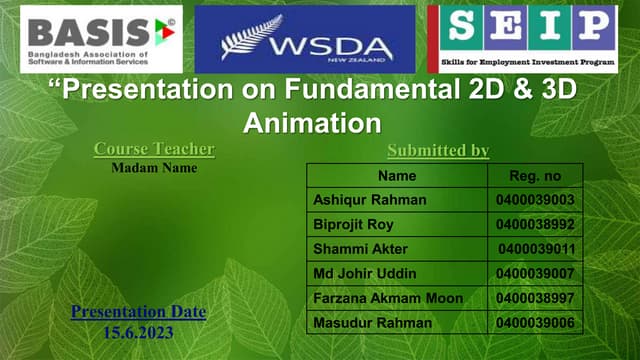 Fundamental of 2D& 3D Animationptx