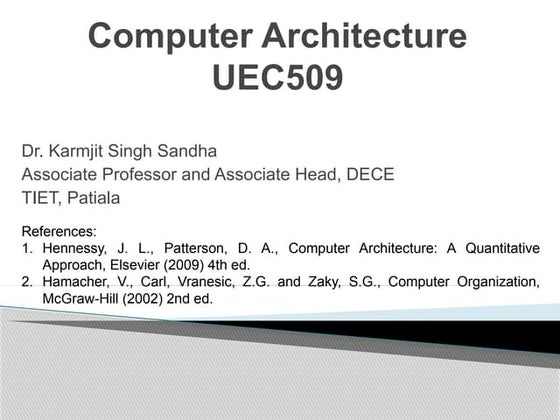 computer Architecture | PPT