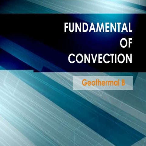Fundamental of convection