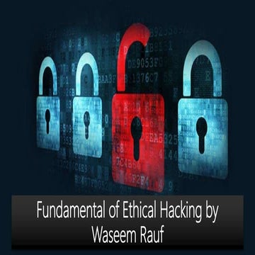 Fundamental of ethical hacking