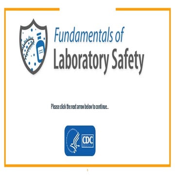 Fundamental of Laboratory  Safety in lab