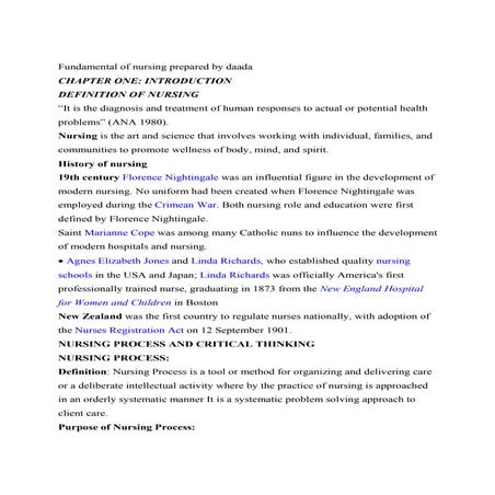 Fundamental of nursing prepared by daada