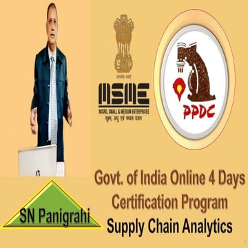 #Fundamental of Supply Chain &  Supply Chain Analytics  By SN Panigrahi