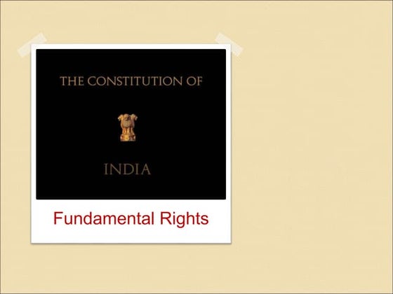 Fundamental Rights enshrined in Indian Constitution | PPTX | Hinduism ...