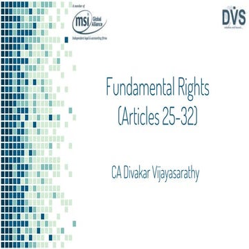 Fundamental rights (article 25 32) 