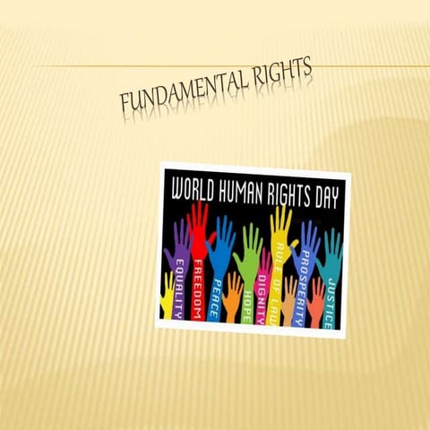 Fundamental rights of indian constitution | PPTX