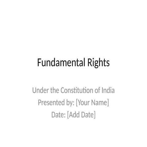 Fundamental_Rights_ of indian constitution Presentation