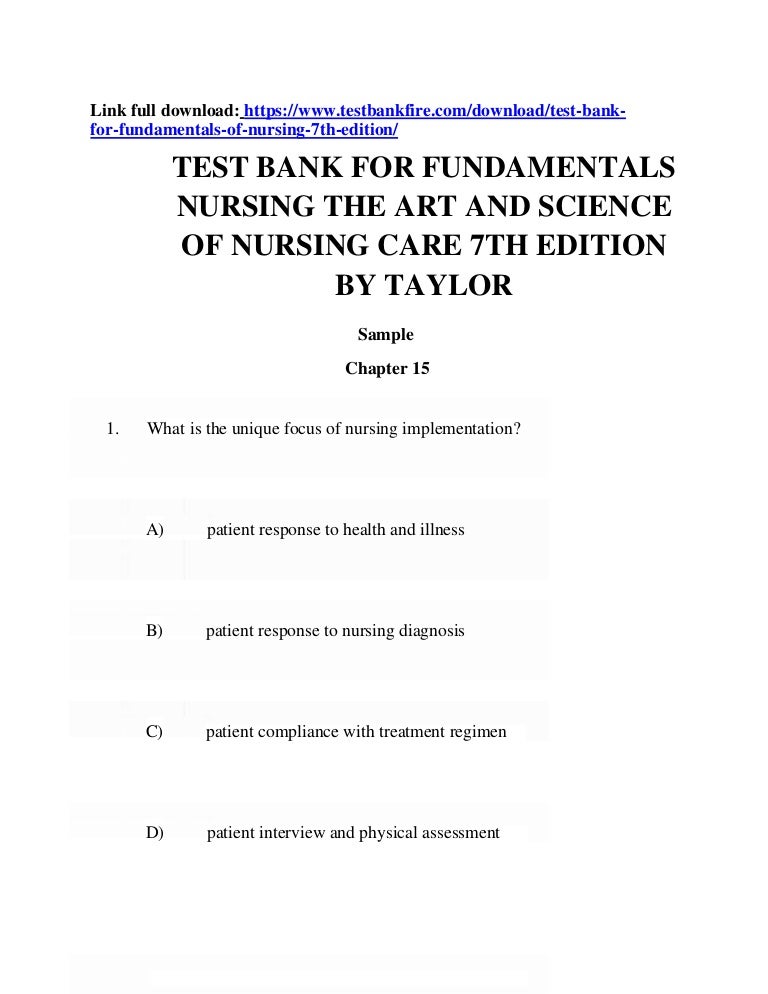 Fundamentals nursingtheartandscienceofnursingcare7thedition…