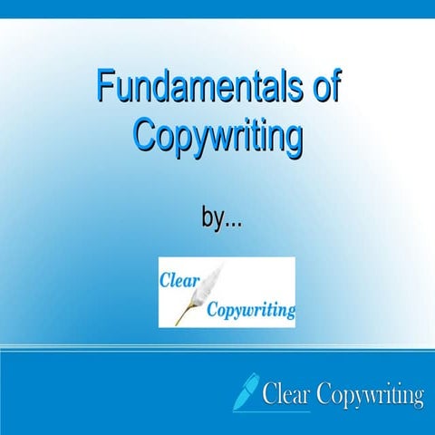 Fundamentals of-copywriting