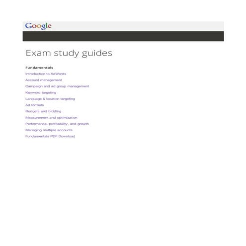 Google adwords Fundamentals by Google - From Digital Marketing Paathshala