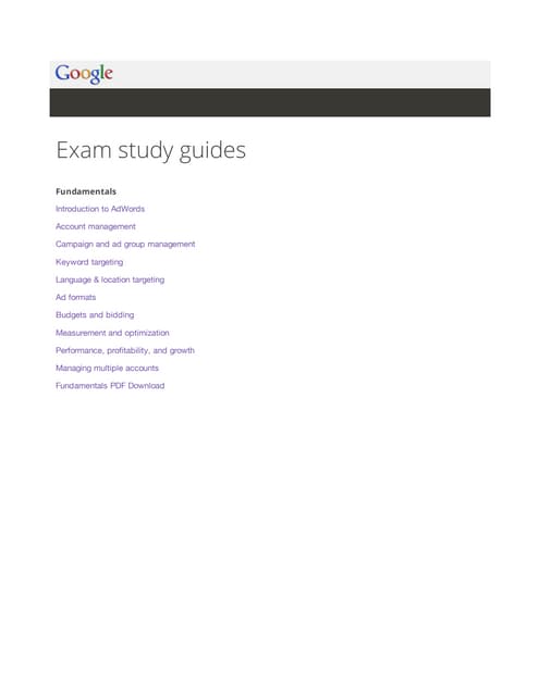 Google adwords Fundamentals by Google - From Digital Marketing Paathshala