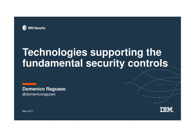 Tecnologie a supporto dei controlli di sicurezza fondamentali