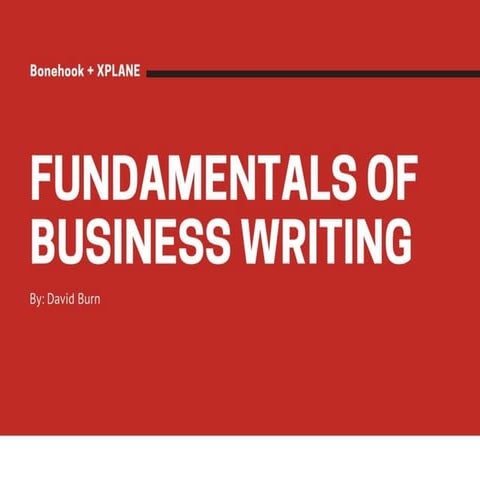 Fundamentals of Business Writing