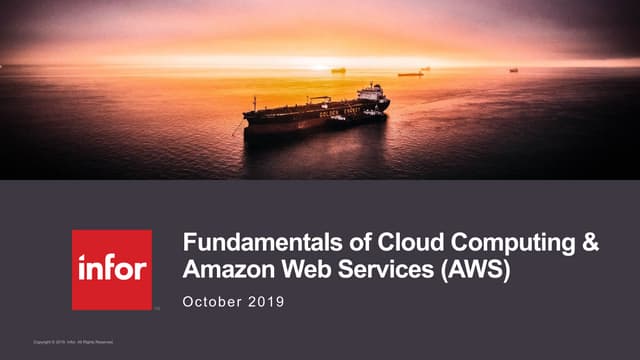 Fundamentals of Cloud Computing & AWS