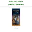[GET] PDF Fundamentals of Computer Graphics Pre Order