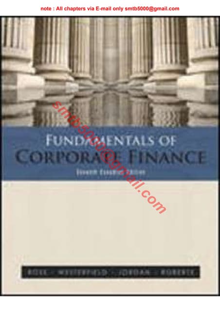 Fundamentals of Corporate Finance, 7th Canadian Edition by Ross Test Bank.pdf