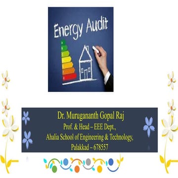 Fundamentals of energy audit