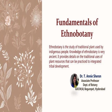 Unveiling the Fundamentals of Ethnobotany – History, Objectives & Scope