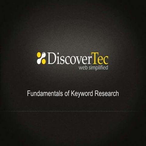 Fundamentals of Keyword Research