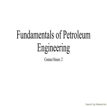 Fundamentals of Petroleum (PG-111).pptx