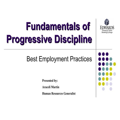 Fundamentals Of Progressive Discipline