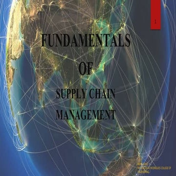Fundamentals of Supply Chain Management
