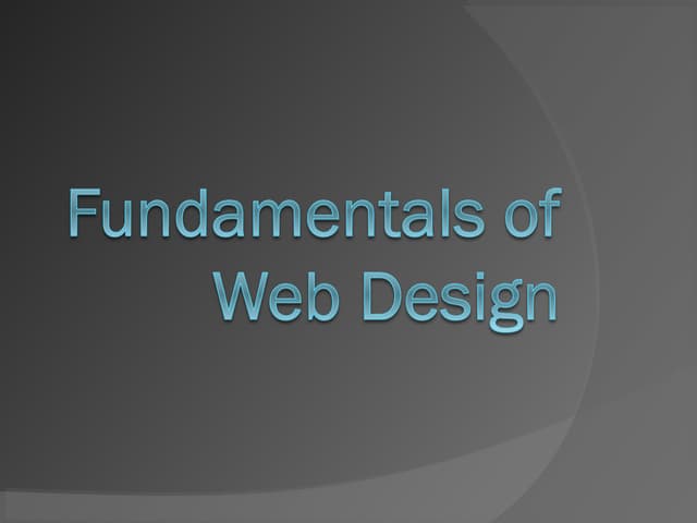 Fundamentals of web_design_v2