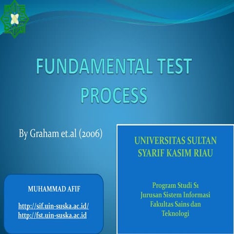 Fundamental test process