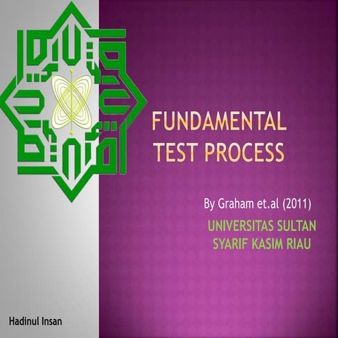 Fundamental test process