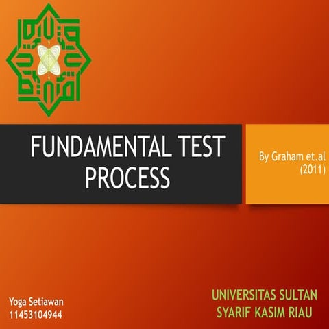 Fundamental test process