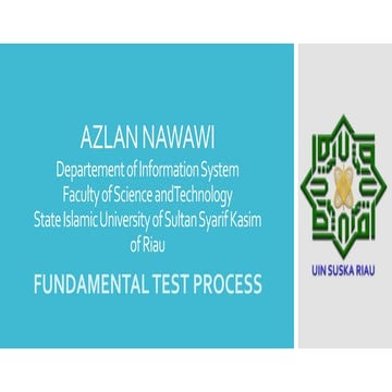Fundamental test process