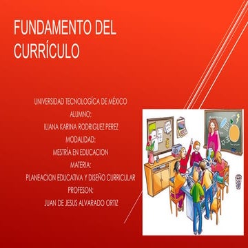 Fundamento del curriculo