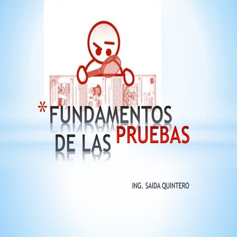 Fundamento pruebas Ingeniería del software