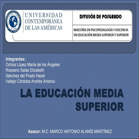 EDUCACION MEDIA SUPERIOR EN MEXICO | PDF