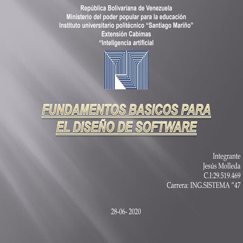 Fundamentos basicos del diseño de software
