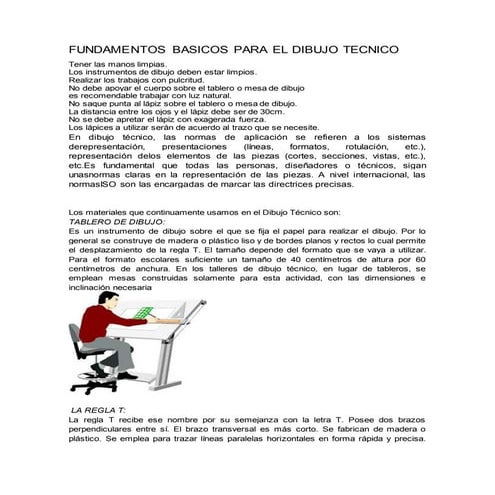 Fundamentos basicos para el dibujo tecnico