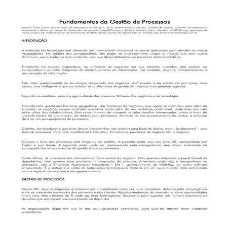 Gestão de processos slide | PPTX