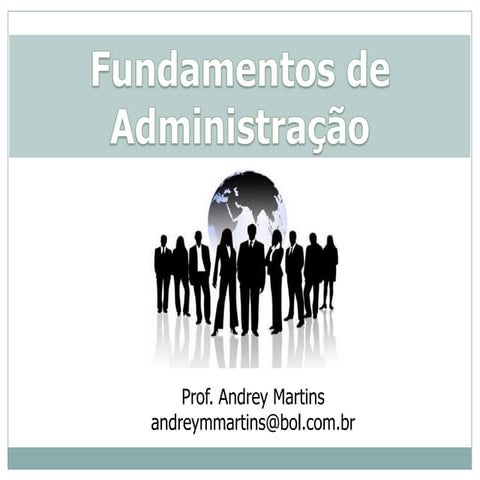 Fundamentos de administração 1