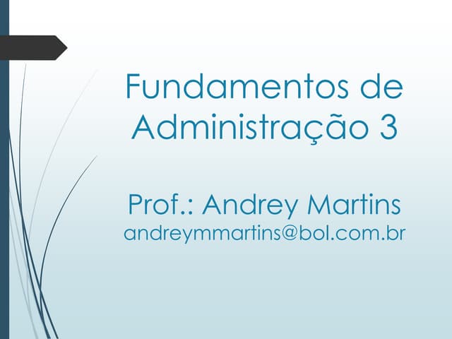 Fundamentos de administração 3