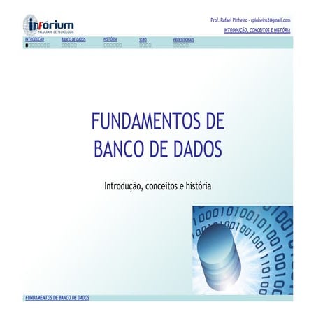 Fundamentos de banco de dados   01 indrodução