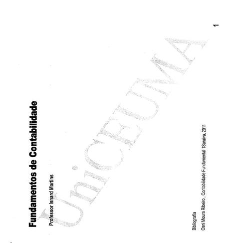 Fundamentos de contabilidade