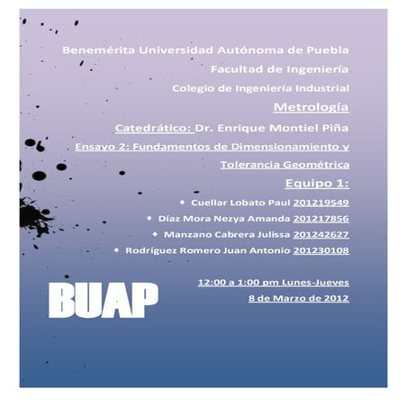 Fundamentos de Dimensionamiento y Tolerancia Geometrica