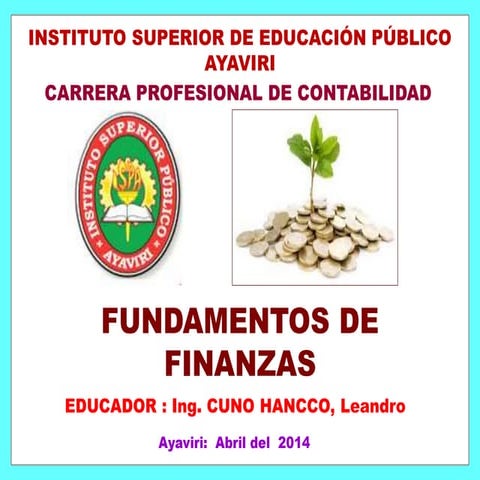 Fundamentos y principios de las Finanzas | PPT