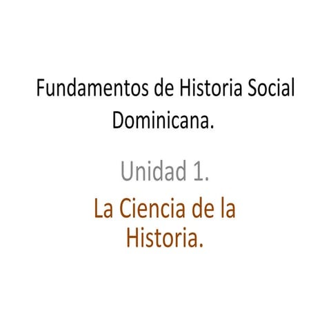 Fundamentos de historia social dominicana 11