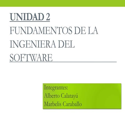 Fundamentos de la ingenieria del software