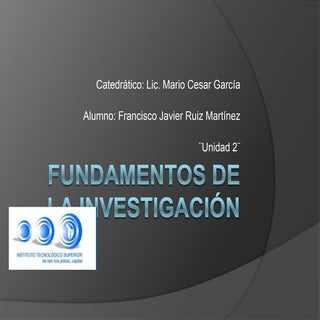 Fundamentos de la investigación