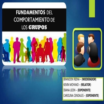 Fundamentos del comportamiento de los grupos ( Autores: Stephen P ...