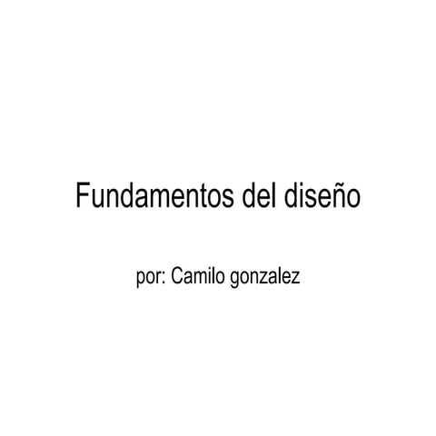 Fundamentos del diseno